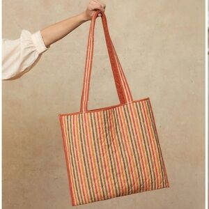 *ISO* Christy Dawn Striped Quilted Tote